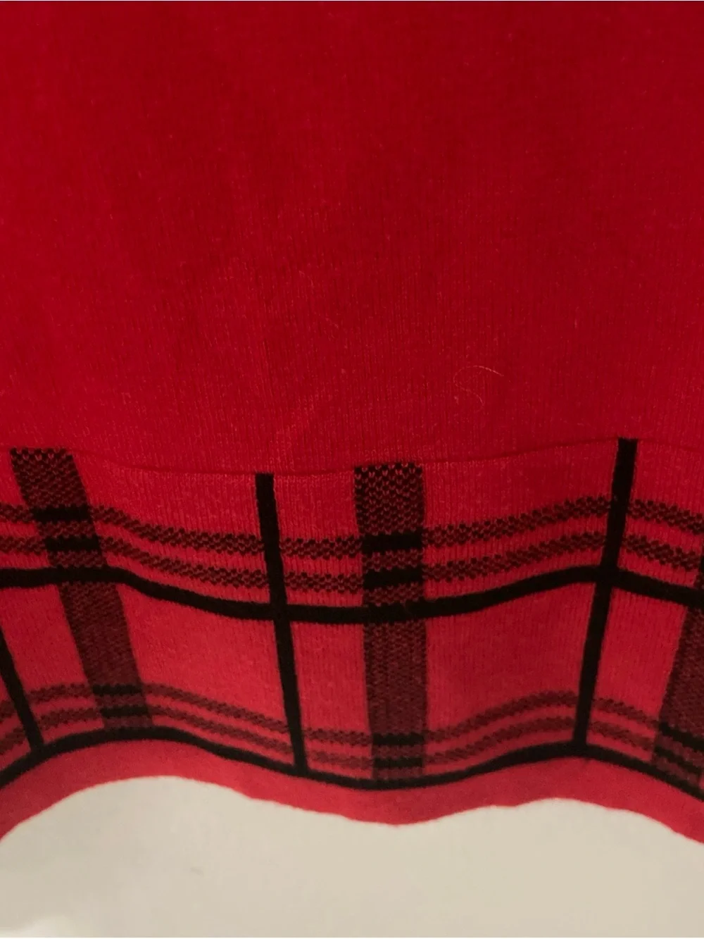 KIM ROGERS red black plaid scoop neck rayon blend pullover sweater 2X - Picture 5 of 8